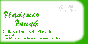 vladimir novak business card